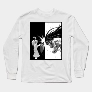 Medaka Box - "Black and White" Shiranui vs Medaka Long Sleeve T-Shirt